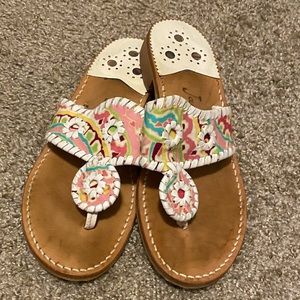 Jack rogers multicolor sandals size 6